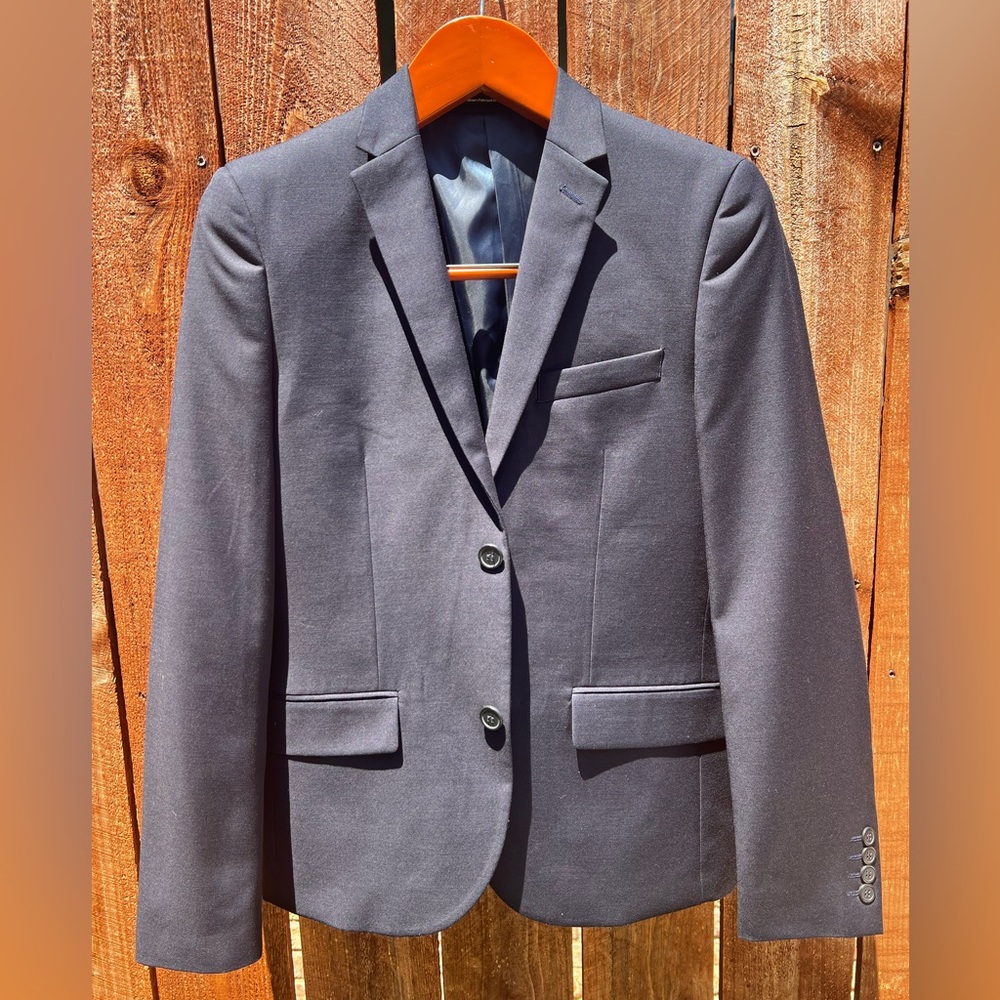 Navy Sports coat- jacket 34R, NEW H&M